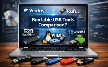 Perbandingan boot Ventoy Rufus Easy2Boot YUMI WoeUSB dan EtchDroid untuk membuat bootable USB terbaik
