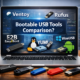 Perbandingan boot Ventoy Rufus Easy2Boot YUMI WoeUSB dan EtchDroid untuk membuat bootable USB terbaik